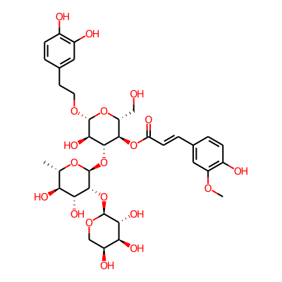 [(2R,3R,4R,5R,6R)-4-[(2S,3R,4R,5R,6S)-4,5-dihydroxy-6-methyl-3-[(2S,3R,4S,5S)-3,4,5-trihydroxyoxan-2-yl]oxyoxan-2-yl]oxy-6-[2-(3,4-dihydroxyphenyl)ethoxy]-5-hydroxy-2-(hydroxymethyl)oxan-3-yl] (E)-3-(4-hydroxy-3-methoxyphenyl)prop-2-enoate