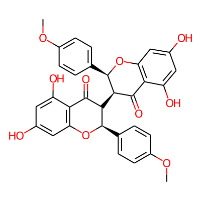 (2S)-3-[(2S,3S)-5,7-dihydroxy-2-(4-methoxyphenyl)-4-oxo-2,3-dihydrochromen-3-yl]-5,7-dihydroxy-2-(4-methoxyphenyl)-2,3-dihydrochromen-4-one