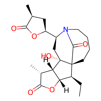 (1R,2R,3S,6R,7S,8S,10S)-2-ethyl-8-hydroxy-6-methyl-10-[(2S,4S)-4-methyl-5-oxooxolan-2-yl]-4-oxa-11-azatetracyclo[9.4.1.01,8.03,7]hexadecane-5,16-dione