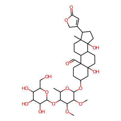 3-[3,4-dimethoxy-6-methyl-5-[3,4,5-trihydroxy-6-(hydroxymethyl)oxan-2-yl]oxyoxan-2-yl]oxy-5,14-dihydroxy-13-methyl-17-(5-oxo-2H-furan-3-yl)-2,3,4,6,7,8,9,11,12,15,16,17-dodecahydro-1H-cyclopenta[a]phenanthrene-10-carbaldehyde