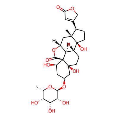 (1R,4R,6R,7R,10S,14S,16S,18R,19S)-10,14,18-trihydroxy-6-methyl-7-(5-oxo-2H-furan-3-yl)-16-[(2R,3R,4R,5S,6S)-3,4,5-trihydroxy-6-methyloxan-2-yl]oxy-3-oxapentacyclo[9.7.1.01,14.04,19.06,10]nonadecan-2-one