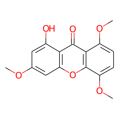 1-Hydroxy-3,5,8-trimethoxyxanthen-9-one