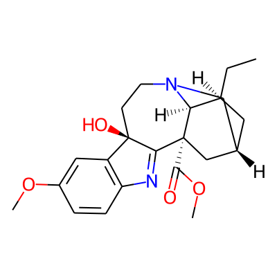 9beta-Hydroxy-9-hydro-16-dehydro-12-methoxyibogamine-18-carboxylic acid methyl ester