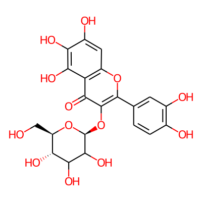 2-(3,4-dihydroxyphenyl)-5,6,7-trihydroxy-3-[(2S,5S,6R)-3,4,5-trihydroxy-6-(hydroxymethyl)oxan-2-yl]oxychromen-4-one