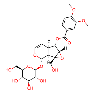 [(1S,2S,4S,5S,6R,10S)-2-(Hydroxymethyl)-10-[(2S,3R,4S,5S,6R)-3,4,5-trihydroxy-6-(hydroxymethyl)oxan-2-yl]oxy-3,9-dioxatricyclo[4.4.0.02,4]dec-7-en-5-yl] 3,4-dimethoxybenzoate