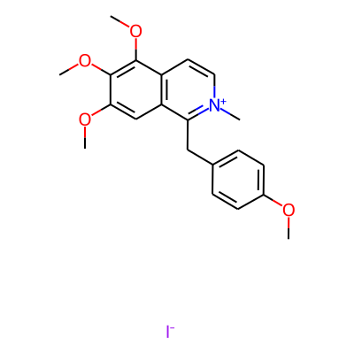 1-((4-Methoxyphenyl)methyl)-2-methyl-5,6,7-trimethoxyisoquinolinium iodide