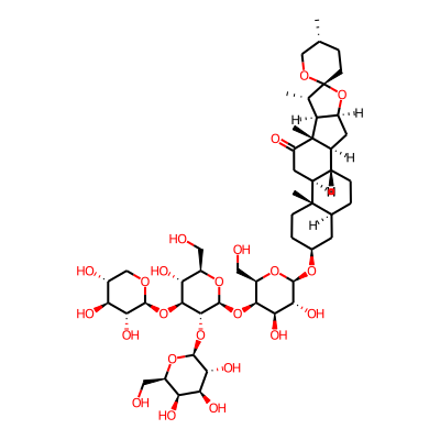 (1R,2S,4S,5'R,6R,7S,8R,9S,12S,13S,16S,18S)-16-[(2R,3R,4R,5R,6R)-3,4-dihydroxy-5-[(2S,3R,4S,5R,6R)-5-hydroxy-6-(hydroxymethyl)-3-[(2S,3R,4S,5R,6R)-3,4,5-trihydroxy-6-(hydroxymethyl)oxan-2-yl]oxy-4-[(2S,3R,4S,5R)-3,4,5-trihydroxyoxan-2-yl]oxyoxan-2-yl]oxy-6-(hydroxymethyl)oxan-2-yl]oxy-5',7,9,13-tetramethylspiro[5-oxapentacyclo[10.8.0.02,9.04,8.013,18]icosane-6,2'-oxane]-10-one