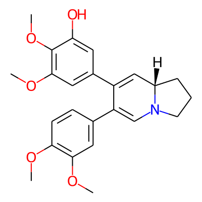 5-[(8As)-6-(3,4-dimethoxyphenyl)-1,2,3,8a-tetrahydroindolizin-7-yl]-2,3-dimethoxyphenol