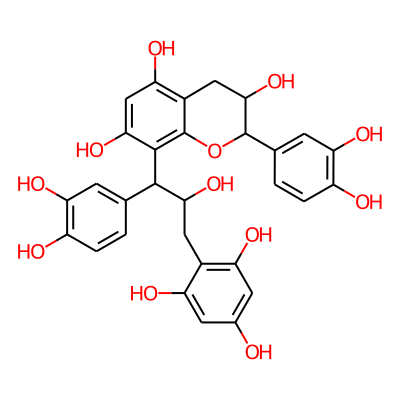 2-(3,4-dihydroxyphenyl)-8-[1-(3,4-dihydroxyphenyl)-2-hydroxy-3-(2,4,6-trihydroxyphenyl)propyl]-3,4-dihydro-2H-1-benzopyran-3,5,7-triol