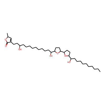 4-[3,13-dihydroxy-13-[5-[5-(1-hydroxyundecyl)oxolan-2-yl]oxolan-2-yl]tridecyl]-2-methyl-2H-furan-5-one