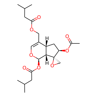 [(1R,4aR,6R,7R,7aR)-6-acetyloxy-1-(3-methylbutanoyloxy)spiro[4a,5,6,7a-tetrahydro-1H-cyclopenta[c]pyran-7,2'-oxirane]-4-yl]methyl 3-methylbutanoate