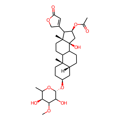 [(3S,5R,10S,13R,14S,16S)-3-[(2S,5S)-3,5-dihydroxy-4-methoxy-6-methyloxan-2-yl]oxy-14-hydroxy-10,13-dimethyl-17-(5-oxo-2H-furan-3-yl)-1,2,3,4,5,6,7,8,9,11,12,15,16,17-tetradecahydrocyclopenta[a]phenanthren-16-yl] acetate