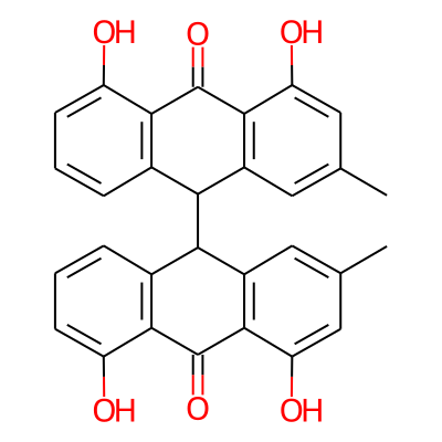 10-(4,5-dihydroxy-2-methyl-10-oxo-9H-anthracen-9-yl)-1,8-dihydroxy-3-methyl-10H-anthracen-9-one