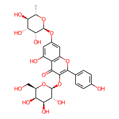 kaempferol 3-O-beta-D-galactopyranosyl-7-O-alpha-L-rhamnopyranoside