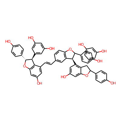5-[(2S,3S)-4-[(E)-2-[(3S)-3-[(3S)-3-(3,5-dihydroxyphenyl)-6-hydroxy-2-(4-hydroxyphenyl)-2,3-dihydro-1-benzofuran-4-yl]-2-(4-hydroxyphenyl)-2,3-dihydro-1-benzofuran-5-yl]ethenyl]-6-hydroxy-2-(4-hydroxyphenyl)-2,3-dihydro-1-benzofuran-3-yl]benzene-1,3-diol