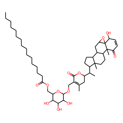 4-Hydroxy-1,26-dioxo-5,6:22,26-diepoxyergosta-2,24-dien-27-yl 6-o-hexadecanoylhexopyranoside