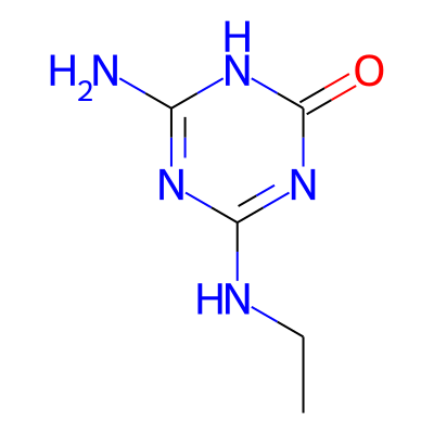 2-Hydroxy-4-amino-6-isopropylamino-s-triazine