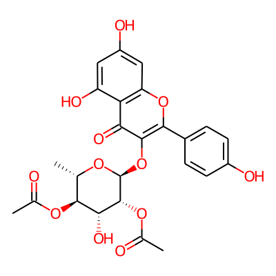 kaempferol-3-O-(2,4-di-O-acetyl-alpha-L-rhamnopyranoside)