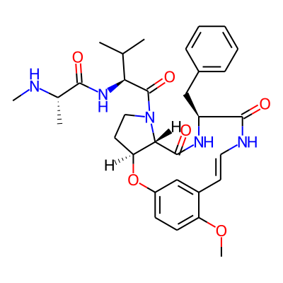 (2S)-N-[(2S)-1-[(3S,7S,10S,13Z)-10-benzyl-16-methoxy-8,11-dioxo-2-oxa-6,9,12-triazatricyclo[13.3.1.03,7]nonadeca-1(19),13,15,17-tetraen-6-yl]-3-methyl-1-oxobutan-2-yl]-2-(methylamino)propanamide