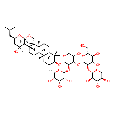 (2S,3R,4R,5S,6S)-2-[(2S,3R,4S,5S)-4-[(2S,3R,4S,5S,6R)-4,5-dihydroxy-6-(hydroxymethyl)-3-[(2S,3R,4S,5R)-3,4,5-trihydroxyoxan-2-yl]oxyoxan-2-yl]oxy-5-hydroxy-2-[[(1S,2R,5R,7S,10R,11R,14R,15S,16S,18S,20S)-16-hydroxy-2,6,6,10,16-pentamethyl-18-(2-methylprop-1-enyl)-19,21-dioxahexacyclo[18.2.1.01,14.02,11.05,10.015,20]tricosan-7-yl]oxy]oxan-3-yl]oxy-6-methyloxane-3,4,5-triol