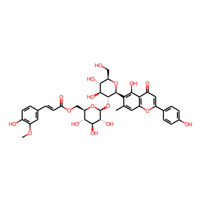 [(2R,3S,4S,5R,6S)-6-[(2S,3R,4S,5S,6R)-4,5-dihydroxy-2-[5-hydroxy-2-(4-hydroxyphenyl)-7-methyl-4-oxochromen-6-yl]-6-(hydroxymethyl)oxan-3-yl]oxy-3,4,5-trihydroxyoxan-2-yl]methyl (E)-3-(4-hydroxy-3-methoxyphenyl)prop-2-enoate
