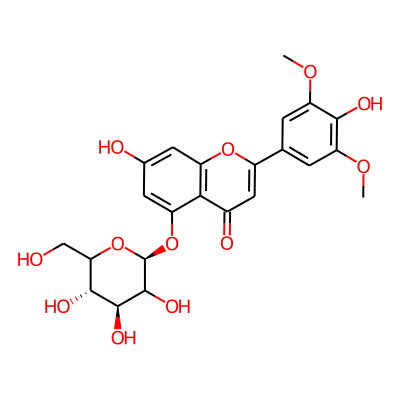 7-hydroxy-2-(4-hydroxy-3,5-dimethoxyphenyl)-5-[(2S,4S,5S)-3,4,5-trihydroxy-6-(hydroxymethyl)oxan-2-yl]oxychromen-4-one