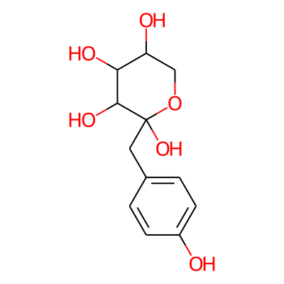 2-[(4-Hydroxyphenyl)methyl]oxane-2,3,4,5-tetrol