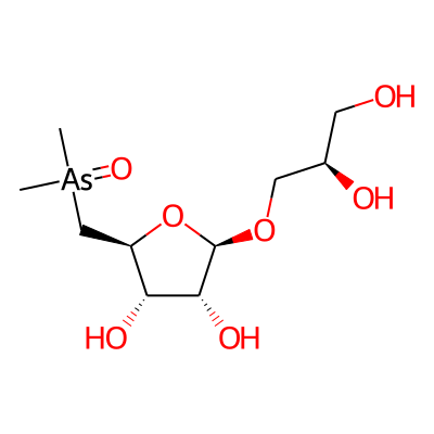 (2R)-2,3-Dihydroxypropyl 5-deoxy-5-(dimethylarsinyl)-beta-D-ribofuranoside