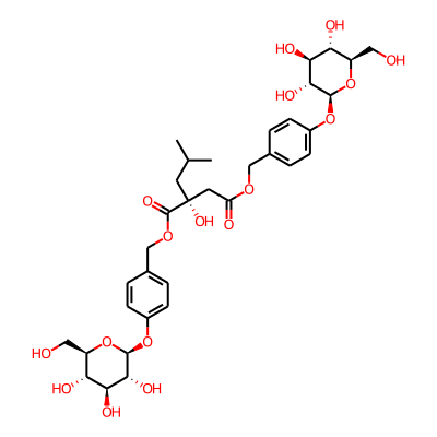 Bis(4-(glucopyranosyloxy)benzyl) 2-sec-butylmalate
