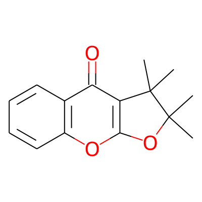 4-H furo [2,3-b][1]benzopyran-4-one,2,3,dihydro-2,2,3,3-tetramethyl