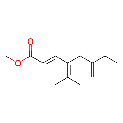 2-Octenoic acid, 4-isopropylidene-7-methyl-6-methylene-, methyl ester