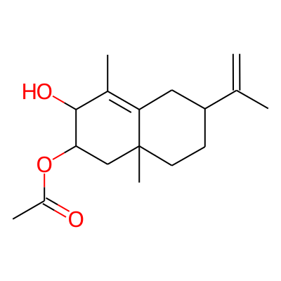 Acetic acid, 3-hydroxy-6-isopropenyl-4,8a-dimethyl-1,2,3,5,6,7,8,8a-octahydronaphthalen-2-yl ester