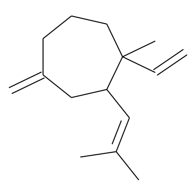 Cycloheptane, 1-ethenyl-1-methyl-4-methylene-2-(2-methyl-1-propenyl)-