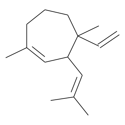 1-Cycloheptene, 1,4-dimethyl-3-(2-methyl-1-propene-1-yl)-4-vinyl-