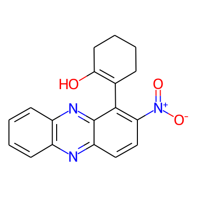 Cyclohexanone, 2-(2-nitro-1(5h)-phenazinylidene)-