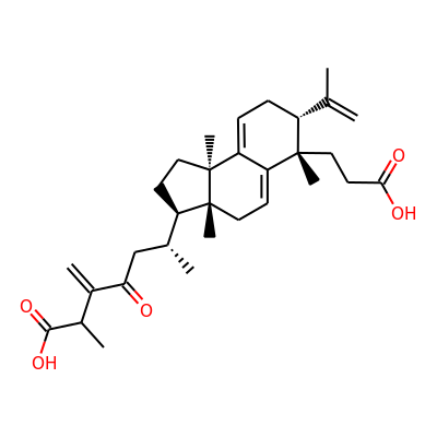 (+)-23-Oxo-3,4-seco-lanosta-4(28),7(8),9(11),24(31)-tetraene-3,26-dicarboxylic acid