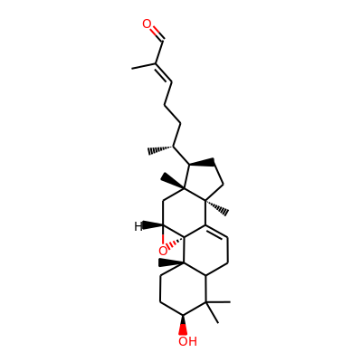 (24E)-9a,11a-epoxy-3b-hydroxylanosta-7,24-dien-26-al