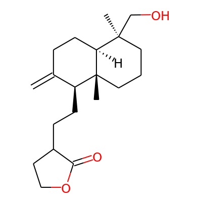 19-Hydroxylabda-8(17)-en-16,15-olide