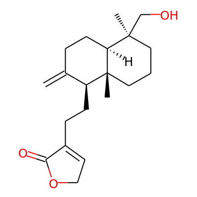 19-Hydroxylabda-8(17),13-dien-16,15-olid