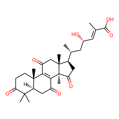 23S-hydroxy-3,7,11,15-tetraoxo-lanost-8,24e-diene-26-oicacid