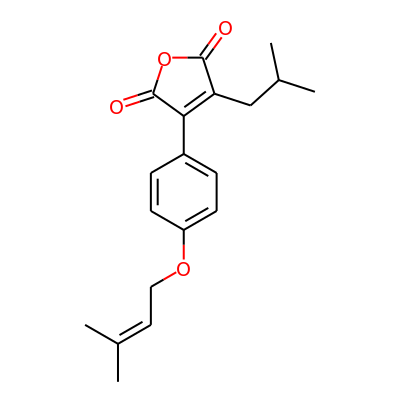 3-Isobutyl-4-[4-(3-methyl-2-butenyloxy)phenyl]furan-2,5-dione