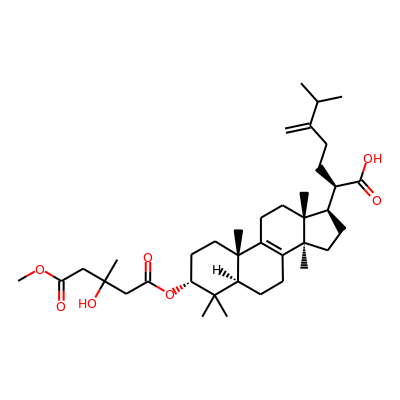 3a-(3-Hydroxy-5-methoxy-3-methyl-1,5-dioxopentyloxy)-24-methylene-5 a -lanost-8-en-21-oic acid