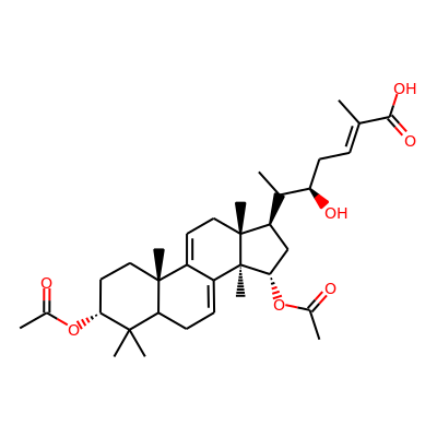 3a,15a -Diacetoxy-22a -hydroxylanosta-7,9(11),24-trien-26-oic acid