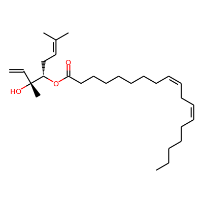 4-[(3R,4S)-3-hydroxy-3,7-dimethylocta- 1,6-dienyl(9z, 12z)- 9,12-octadecadienoate