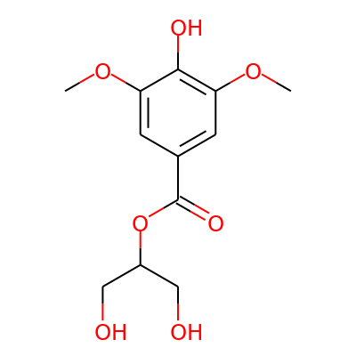 4-Hydroxy-3,5-dimethoxy benzoic acid 2-hydroxy-1-hydroxymethyl ethyl ester