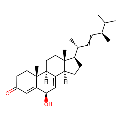 6b-Hydroxy-ergosta-4,7,22-trien-3-one
