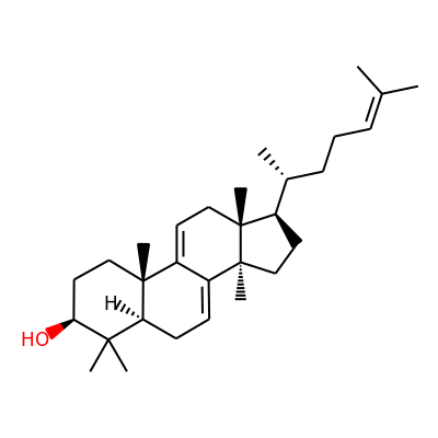 Agnosterol (lanosta-7,9(11),24-trien-3b-ol)