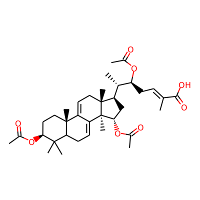 Lanosta-7,9(11),24-trien-3b,15 a ,22b-triacetoxy-26-oic acid
