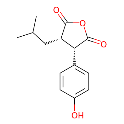 Cis-3-(4-hydroxyphenyl)-4-isobutyldihydrofuran-2,5-dione