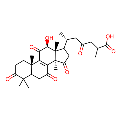 12b-Hydroxy-3,7,11,15,23-pentaoxo-5 a -lanosta-8-en-26-oic acid
